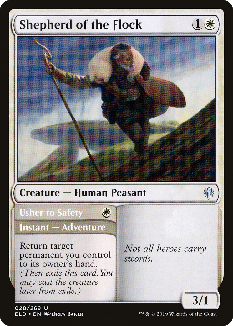 Shepherd of the Flock (028) Foil - Throne of Eldraine