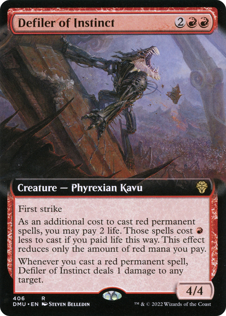 Defiler of Instinct (Extended Art) (406) Foil - Dominaria United