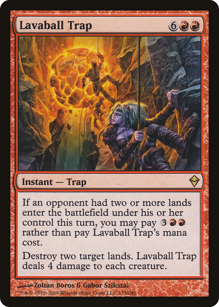 Lavaball Trap (135) Foil - Zendikar