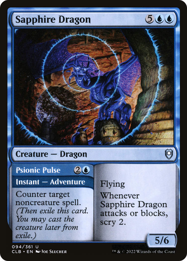 Sapphire Dragon (094) - Commander Legends: Battle for Baldur's Gate