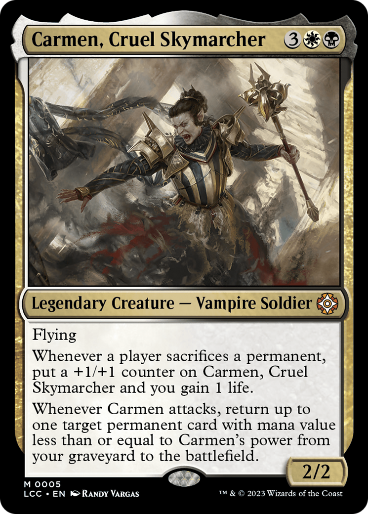 Carmen, Cruel Skymarcher (005) Foil - The Lost Caverns of Ixalan Commander