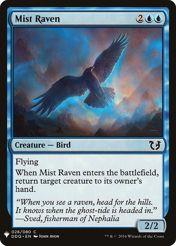 Mist Raven (DDQ-26) - The List