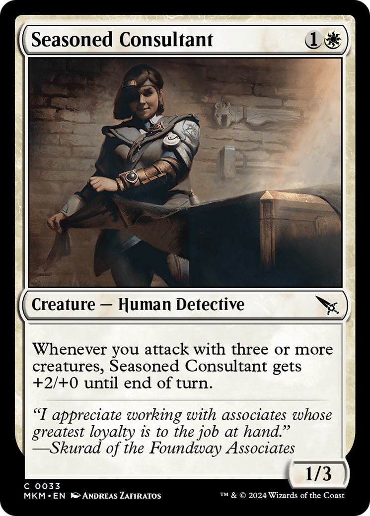 Seasoned Consultant (033) Foil - Murders at Karlov Manor