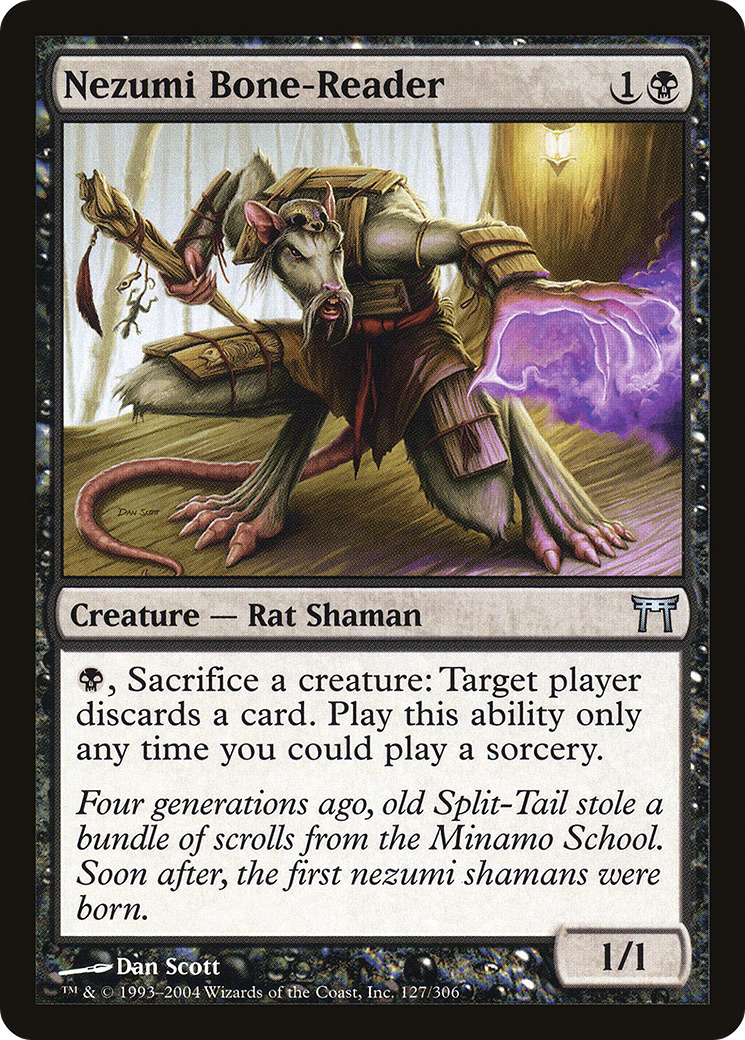 Nezumi Bone-Reader (127) Foil - Champions of Kamigawa