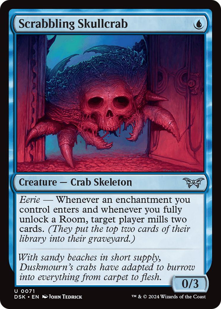 Scrabbling Skullcrab (071) Foil - Duskmourn: House of Horror