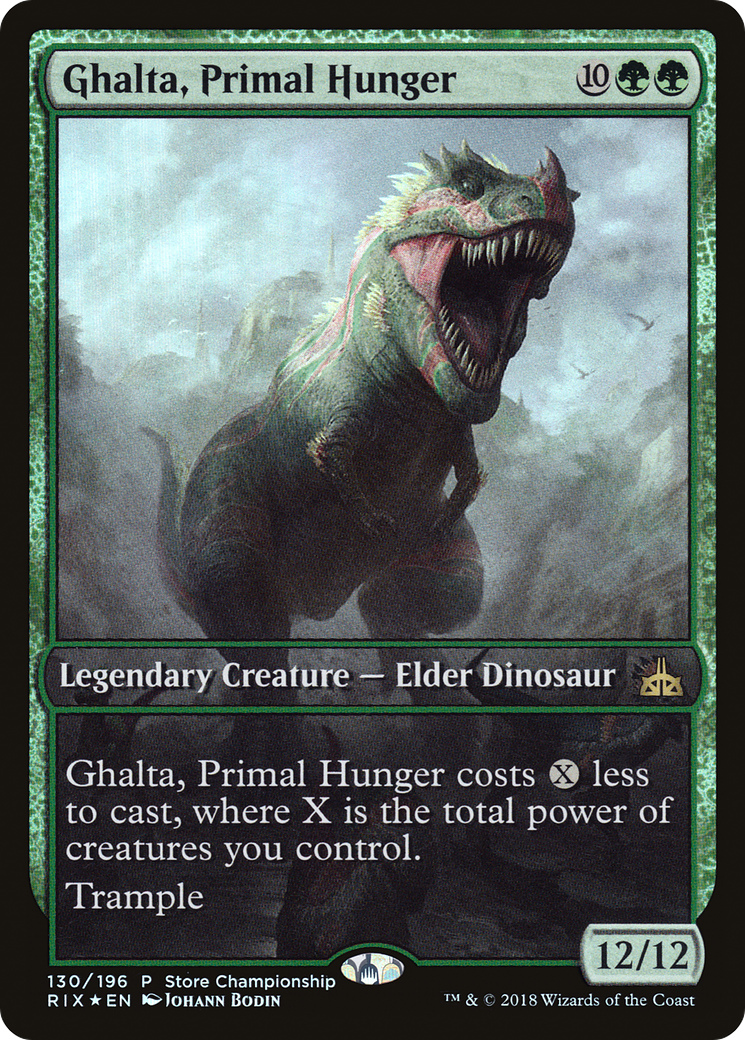 Ghalta, Primal Hunger (130) Foil - Rivals of Ixalan Promos