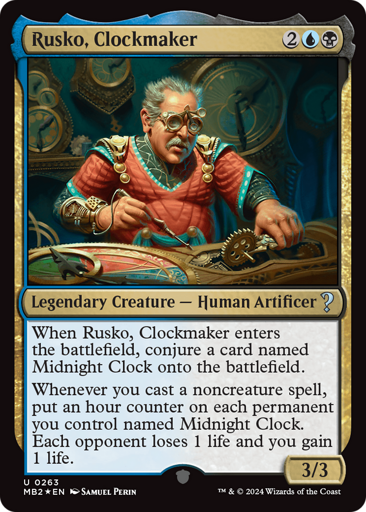 Rusko, Clockmaker (263) Foil - Mystery Booster 2