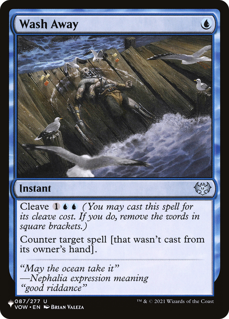 Wash Away (VOW-87) - The List