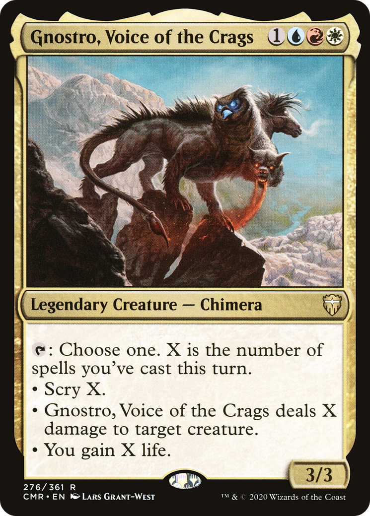 Gnostro, Voice of the Crags (276) Foil - Commander Legends