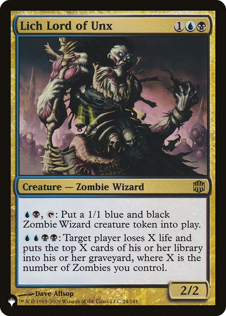 Lich Lord of Unx (ARB-24) - The List