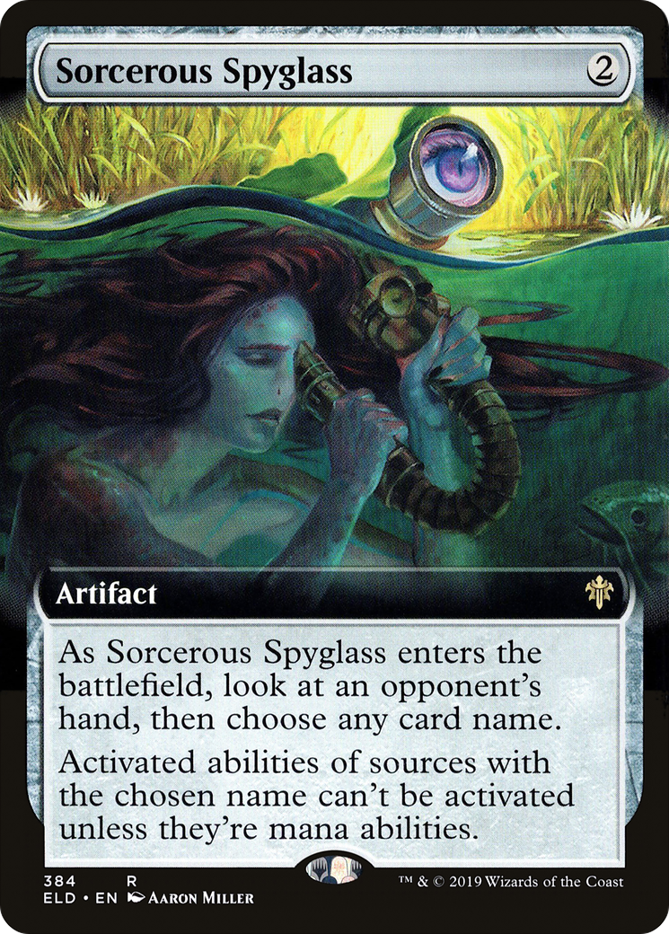 Sorcerous Spyglass (Extended Art) (384) - Throne of Eldraine