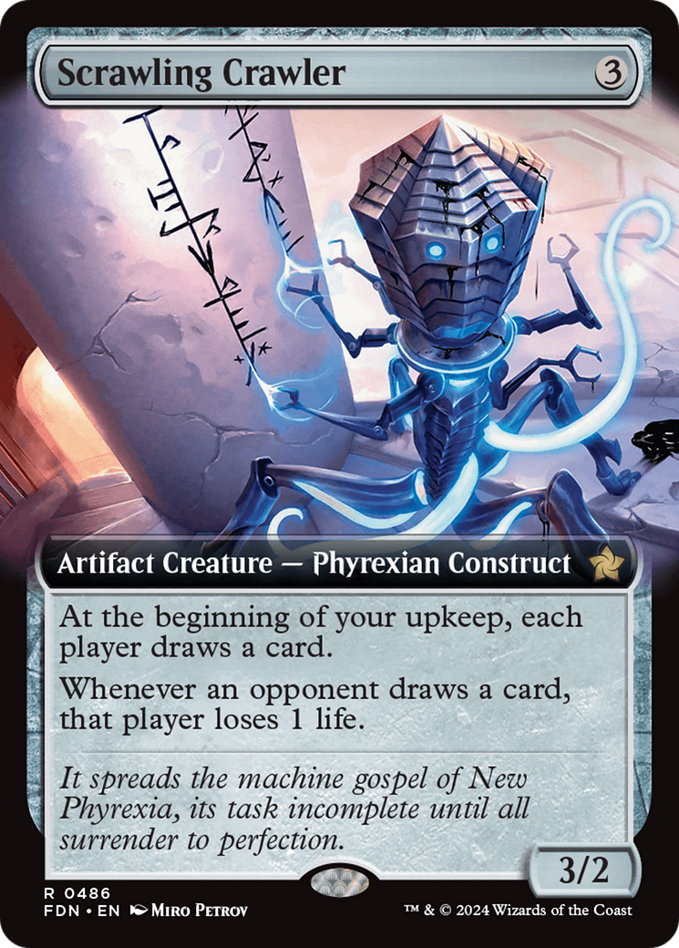 Scrawling Crawler (Extended Art) (486) Foil - Foundations
