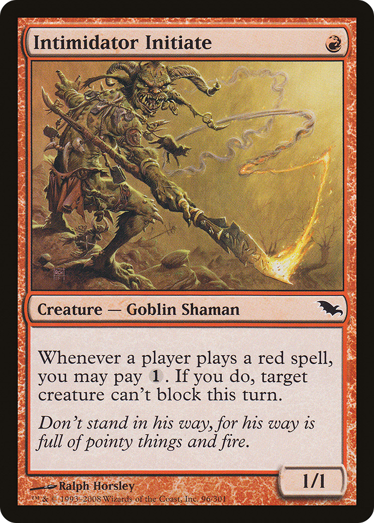 Intimidator Initiate (096) Foil - Shadowmoor