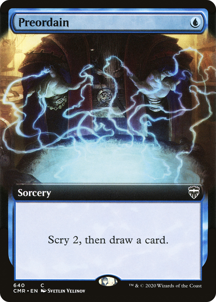 Preordain (Extended Art) (640) Foil - Commander Legends
