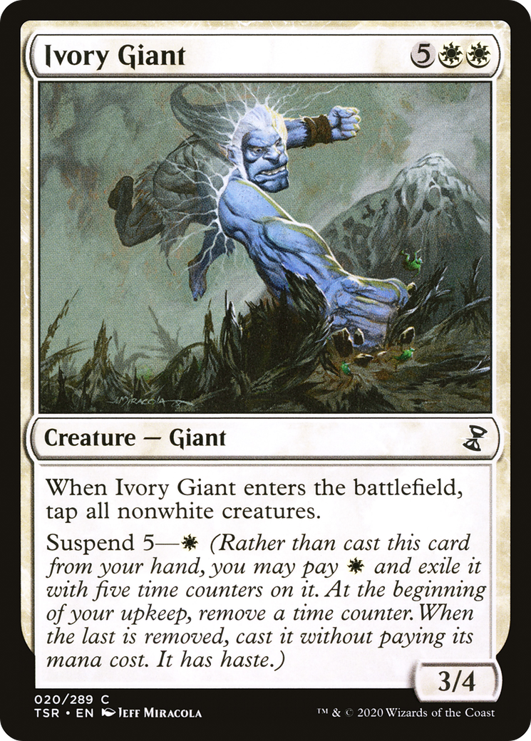Ivory Giant (020) Foil - Time Spiral Remastered