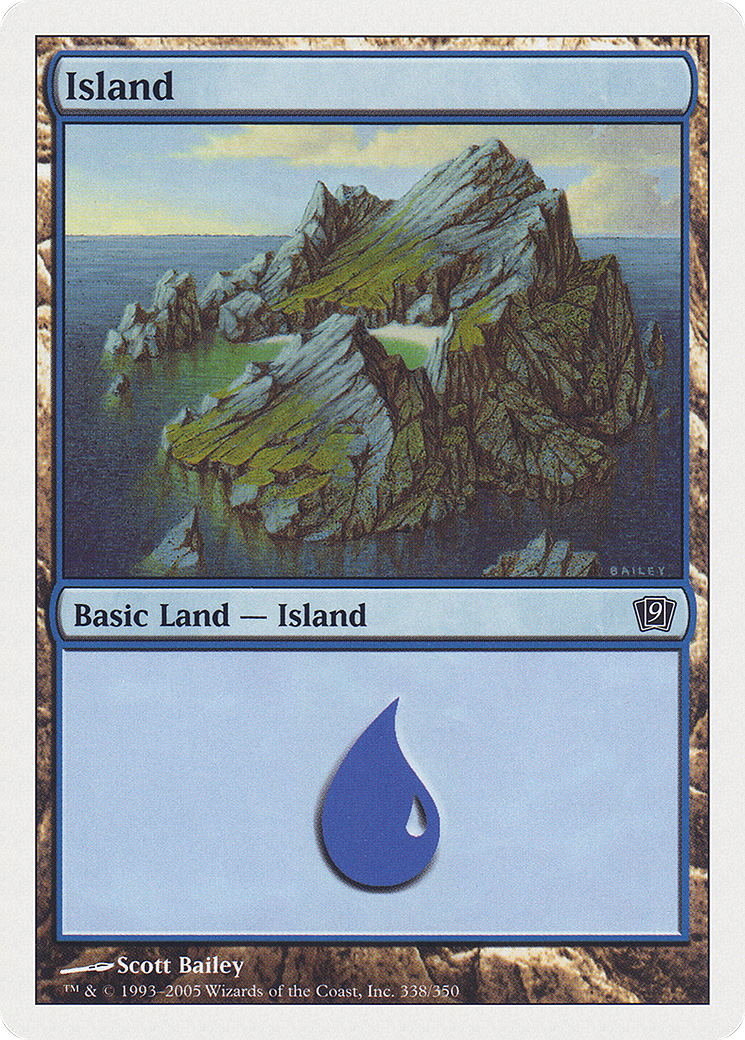 Island (338) Foil - Ninth Edition