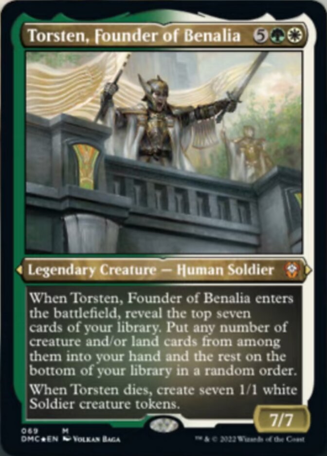 Torsten, Founder of Benalia (069) Etched - Dominaria United Commander