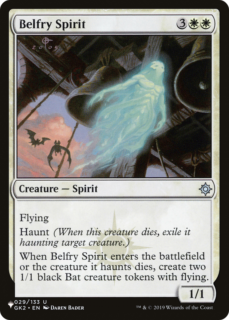 Belfry Spirit (GK2-29) - The List