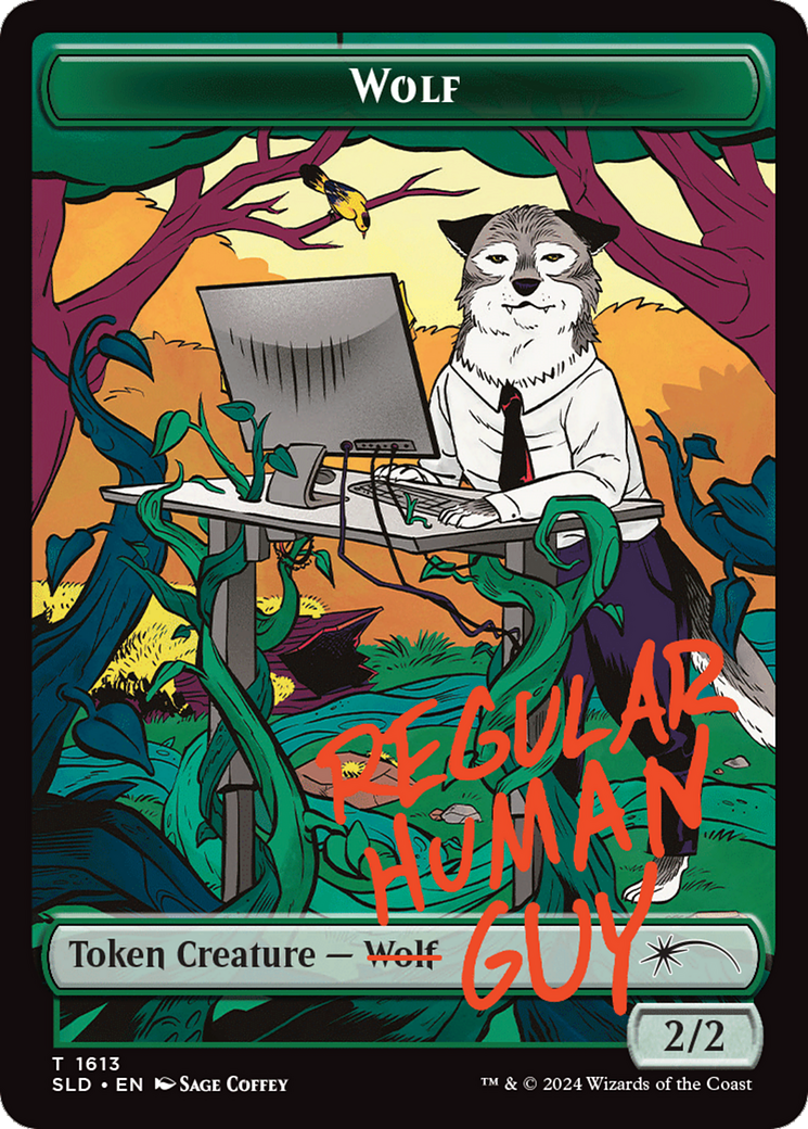 Wolf Token (1613) - Secret Lair Drop