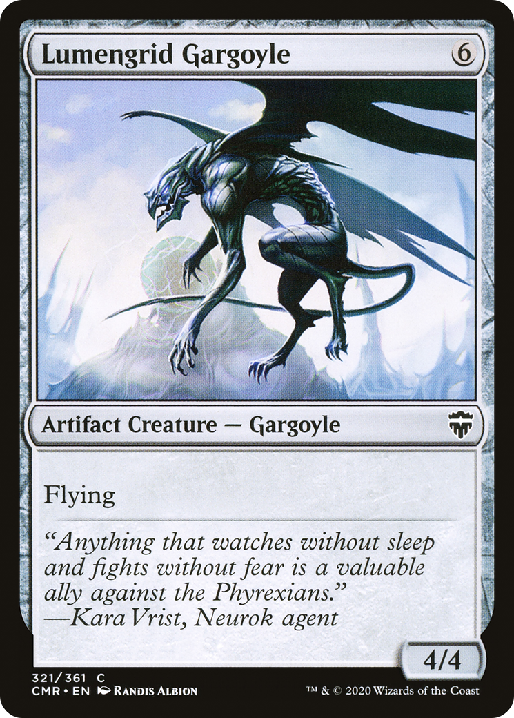 Lumengrid Gargoyle (321) Foil - Commander Legends