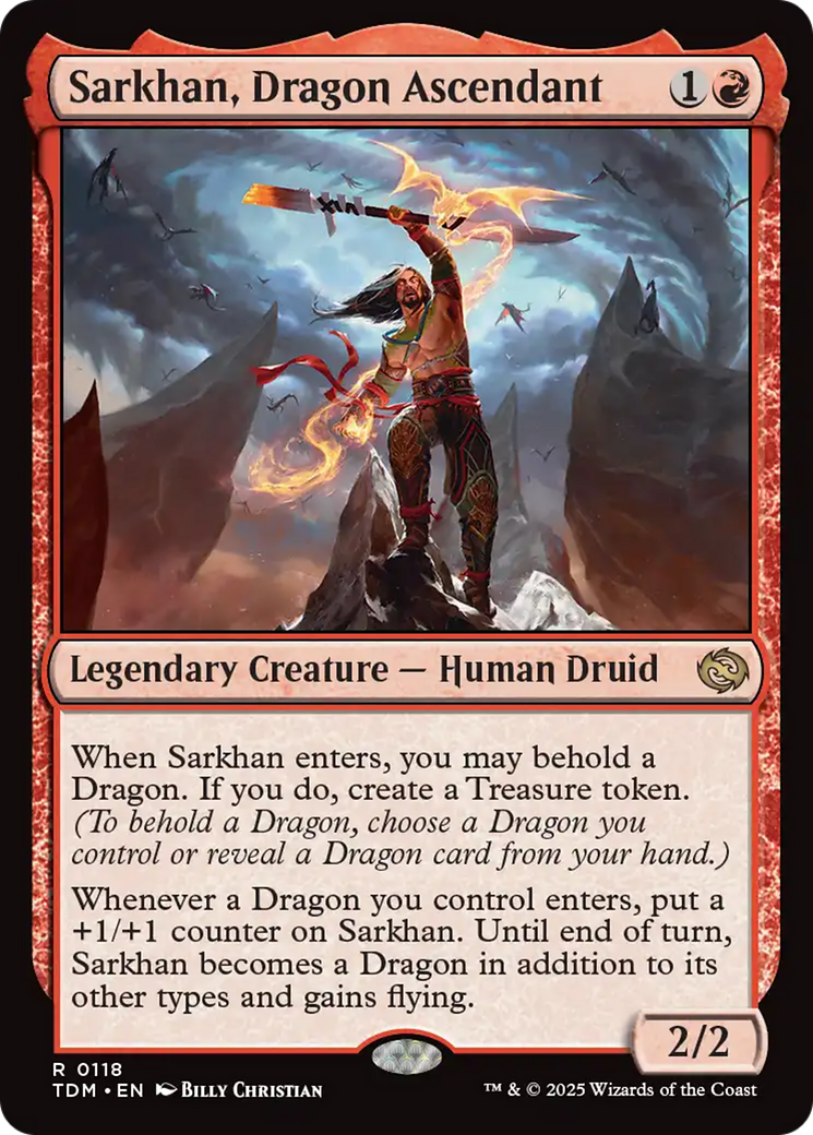 Sarkhan, Dragon Ascendant (118) Foil - Tarkir: Dragonstorm