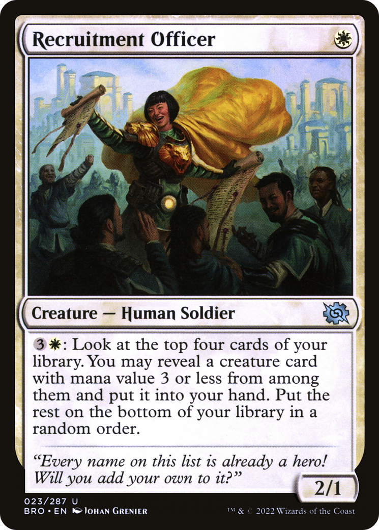 Recruitment Officer (023) Foil - The Brothers' War