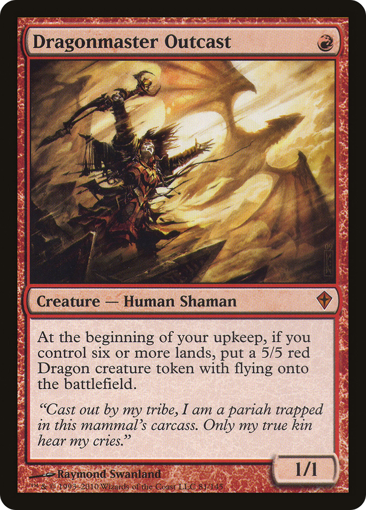 Dragonmaster Outcast (081) Foil - Worldwake