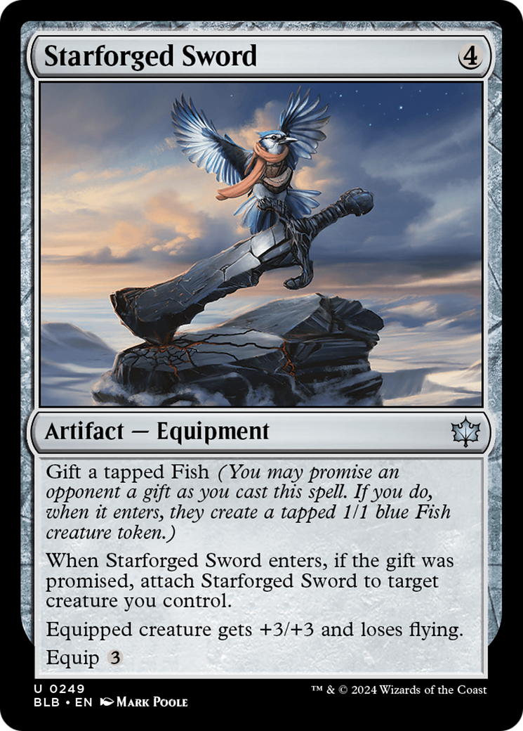 Starforged Sword (249) Foil - Bloomburrow
