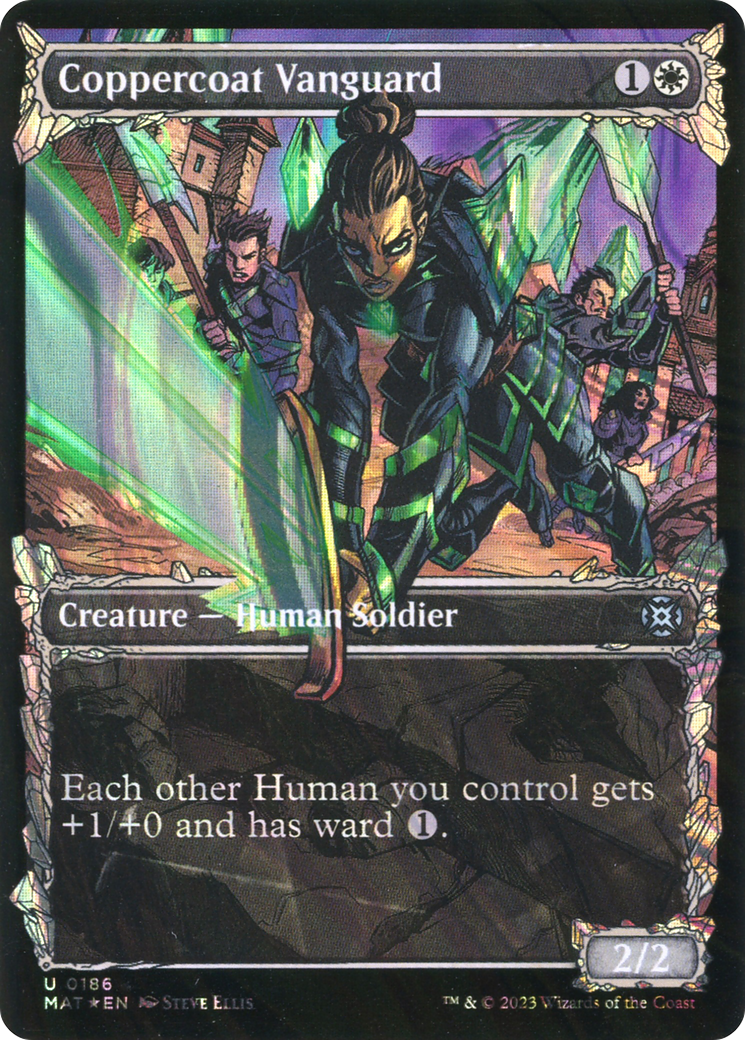 Coppercoat Vanguard (Showcase) (186) Foil - March of the Machine: The Aftermath