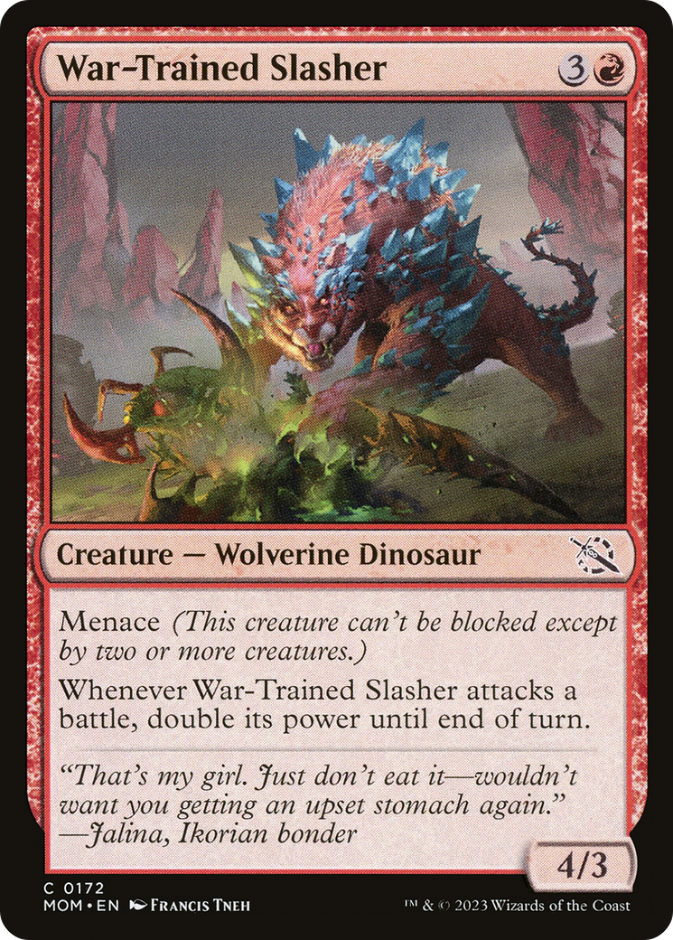 War-Trained Slasher (172) Foil - March of the Machine