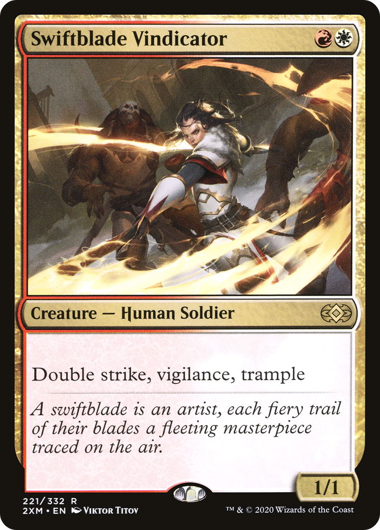 Swiftblade Vindicator (221) Foil - Double Masters