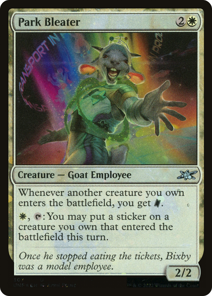 Park Bleater (Galaxy Foil) (307) Foil - Unfinity