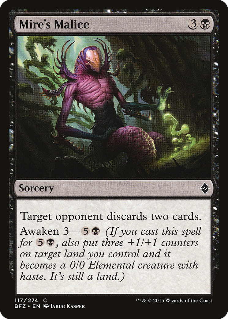 Mire's Malice (117) Foil - Battle for Zendikar