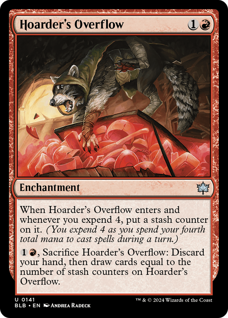 Hoarder's Overflow (141) Foil - Bloomburrow