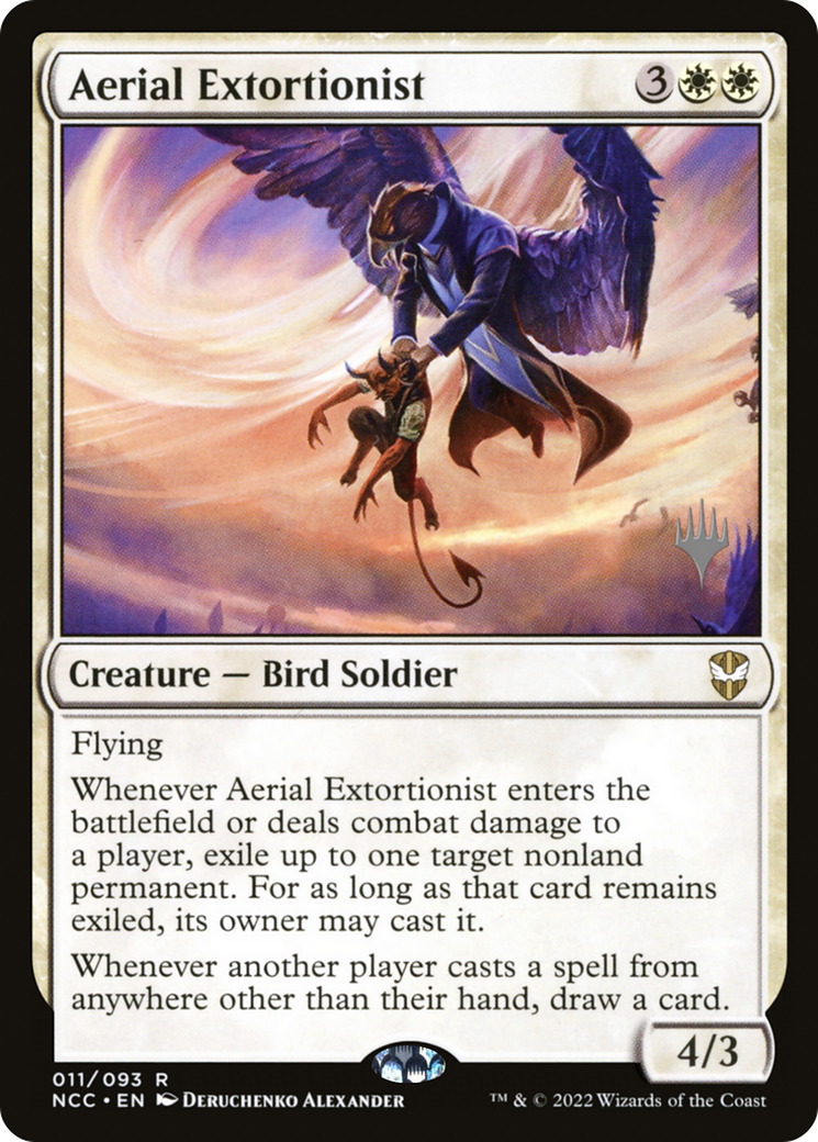 Aerial Extortionist (011) Foil - New Capenna Commander Promos