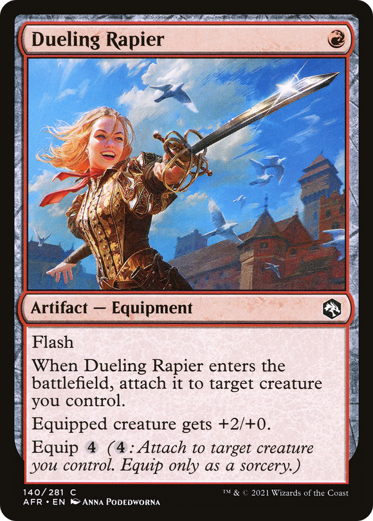 Dueling Rapier (140) Foil - Adventures in the Forgotten Realms