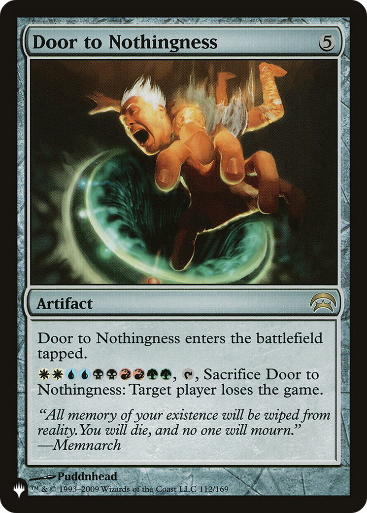 Door to Nothingness (HOP-112) - The List