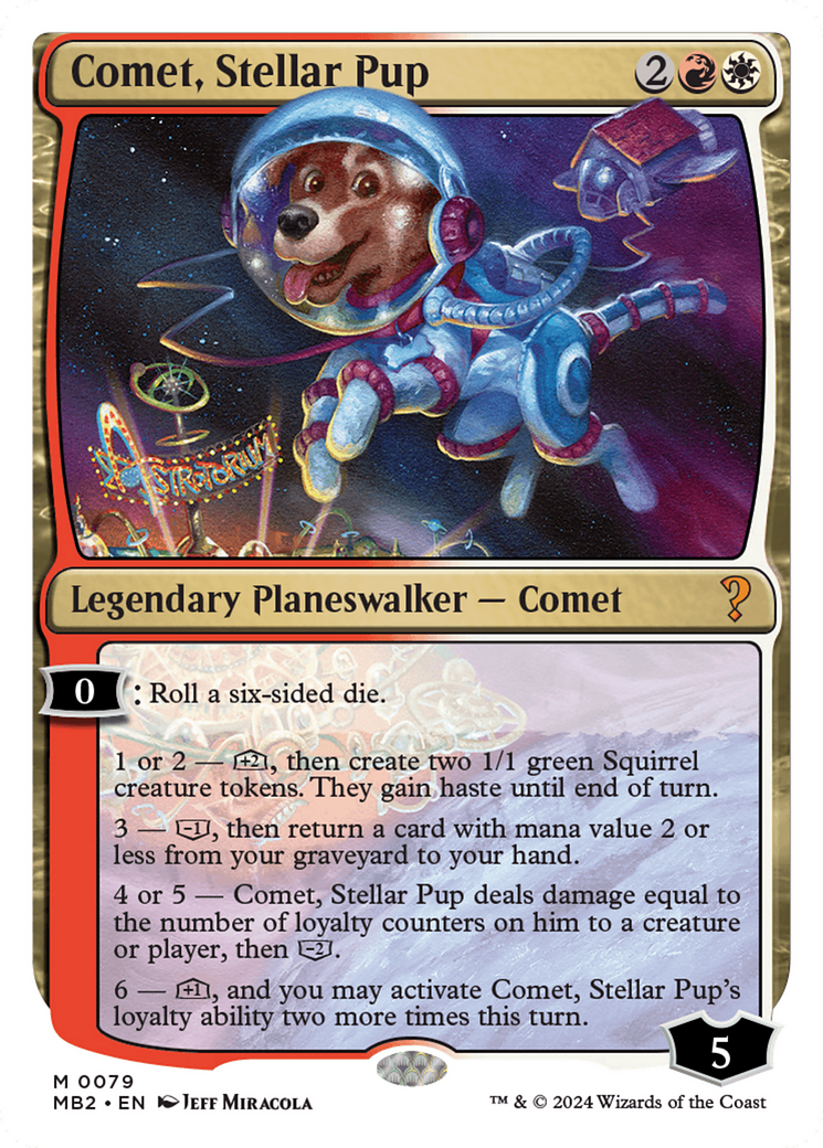 Comet, Stellar Pup (White Border) (079) - Mystery Booster 2