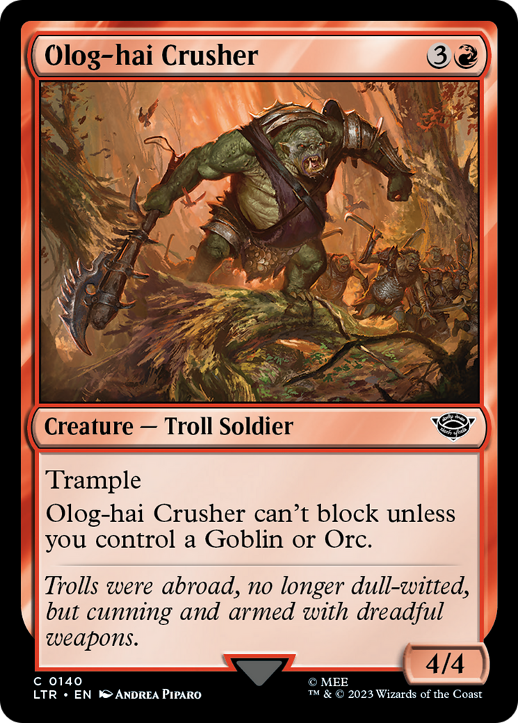 Olog-Hai Crusher (140) Foil - The Lord of the Rings: Tales of Middle-earth