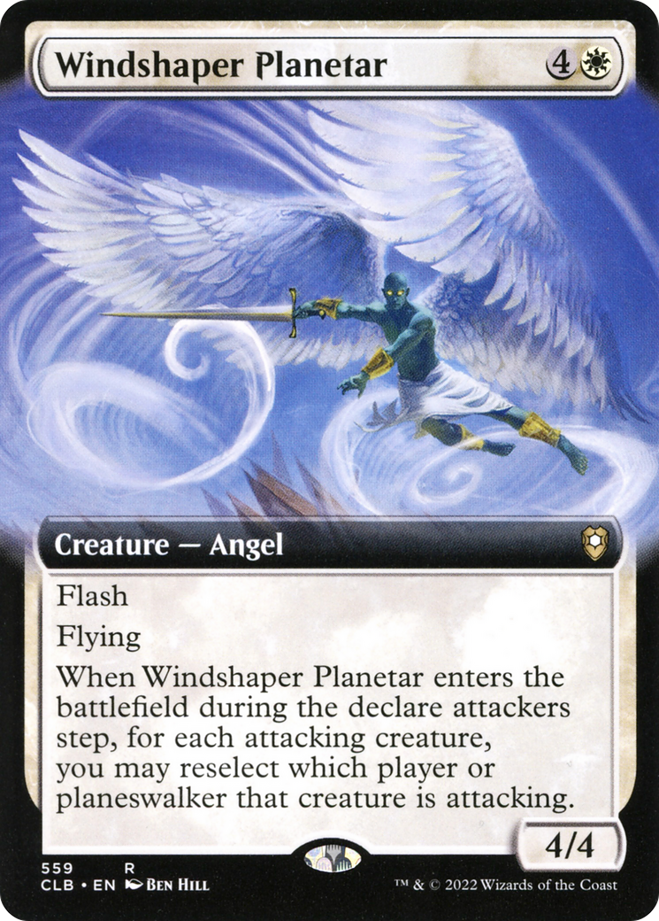 Windshaper Planetar (Extended Art) (559) - Commander Legends: Battle for Baldur's Gate