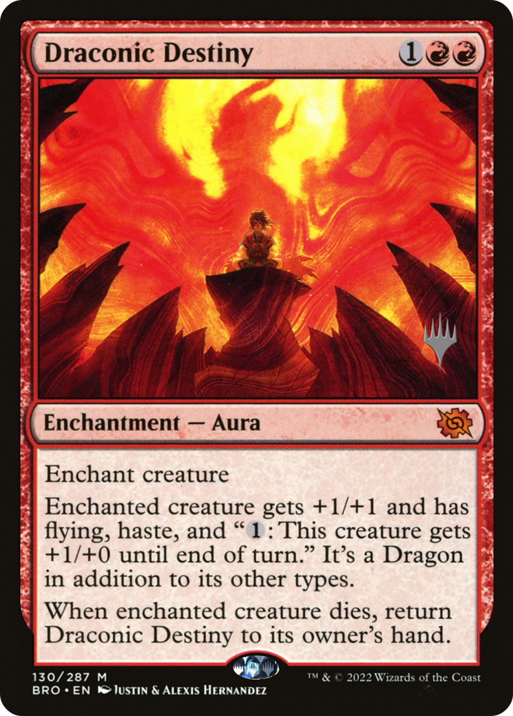 Draconic Destiny (130p) Foil - The Brothers' War Promos