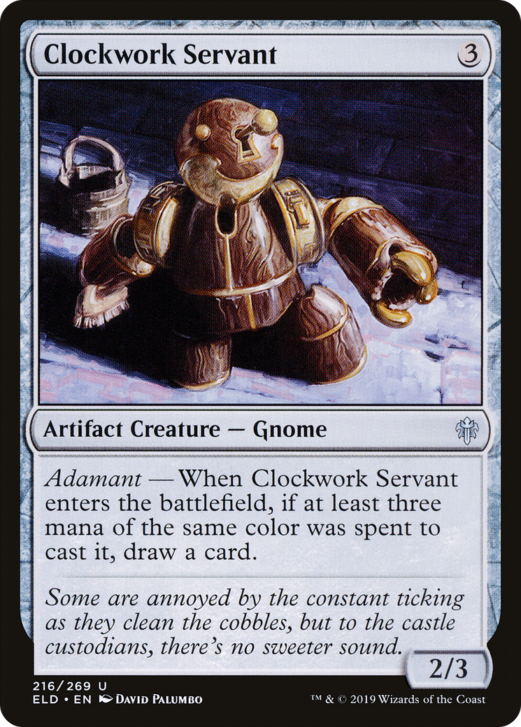 Clockwork Servant (216) Foil - Throne of Eldraine