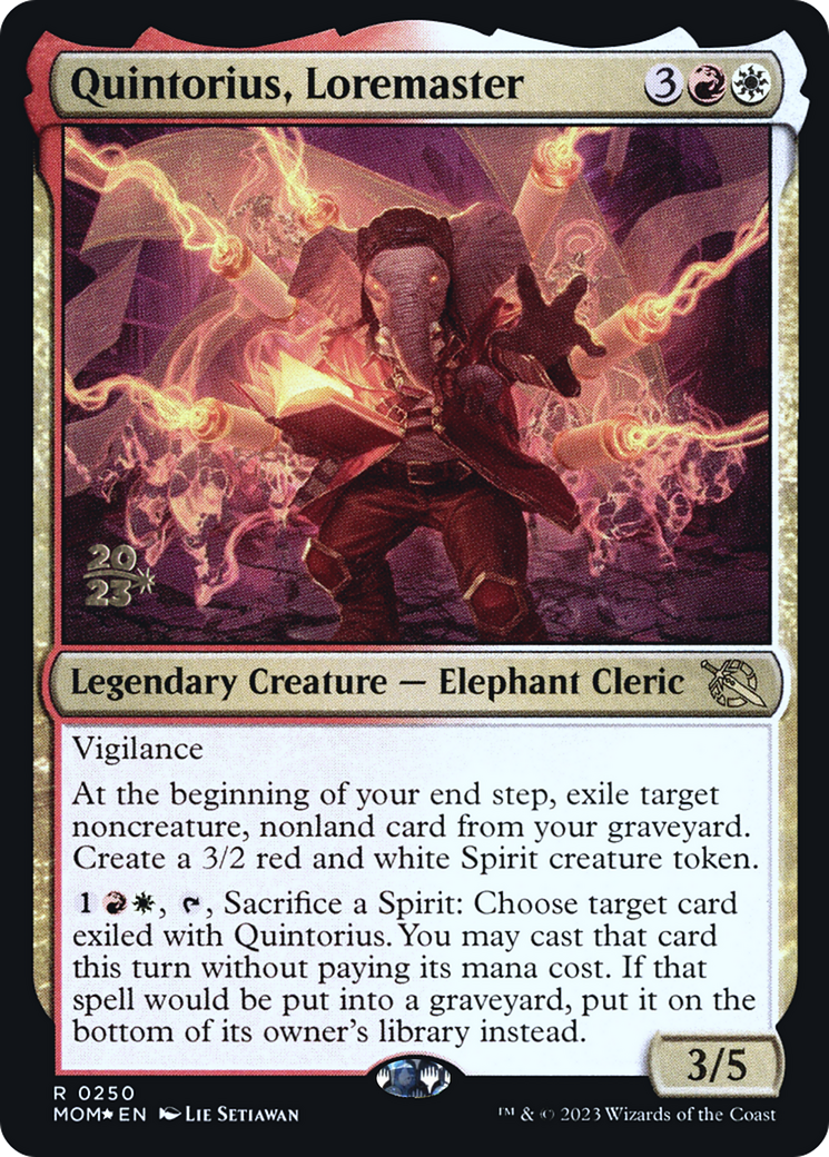 Quintorius, Loremaster (250) Foil - March of the Machine Promos