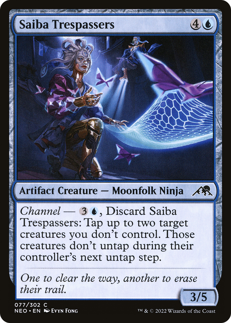 Saiba Trespassers (077) Foil - Kamigawa: Neon Dynasty