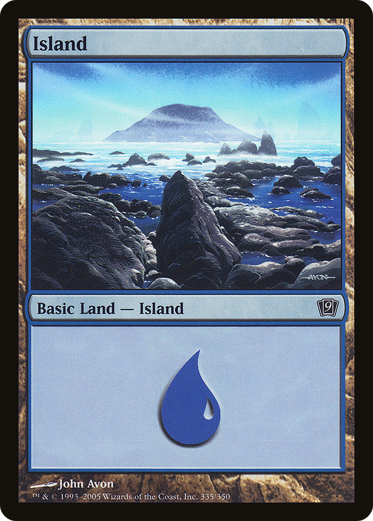 Island (335) Foil - Ninth Edition
