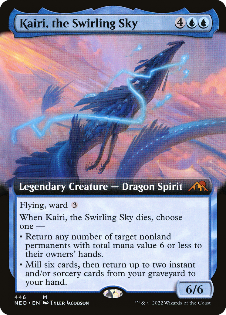 Kairi, the Swirling Sky (Extended Art) (446) Foil - Kamigawa: Neon Dynasty