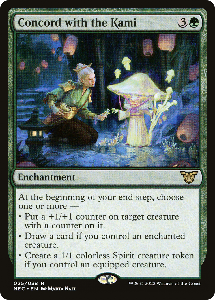 Concord with the Kami (025) - Neon Dynasty Commander