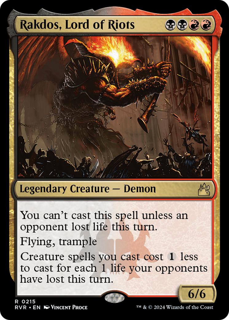 Rakdos, Lord of Riots (215) - Ravnica Remastered