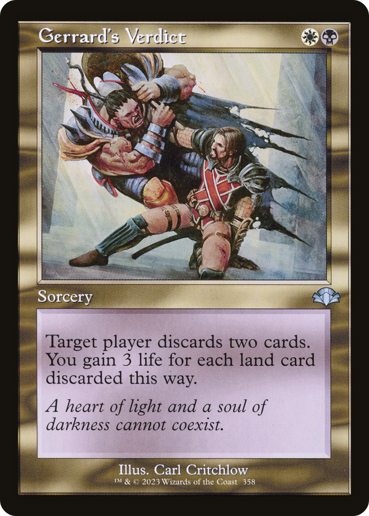 Gerrard's Verdict (Retro) (358) - Dominaria Remastered