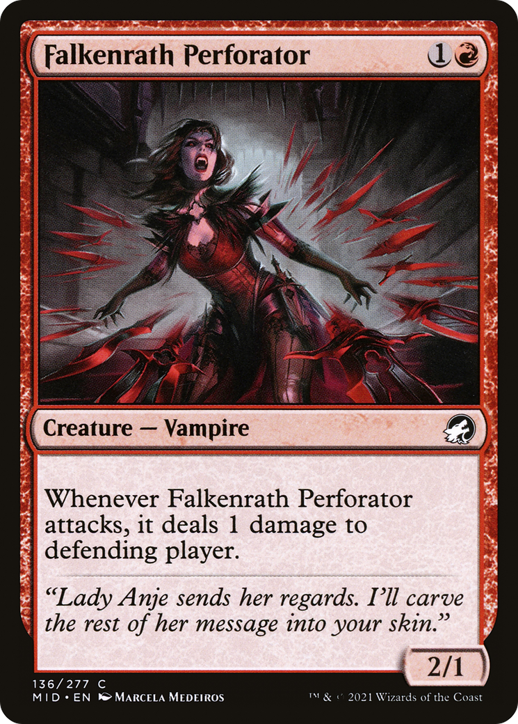 Falkenrath Perforator (136) Foil - Innistrad: Midnight Hunt